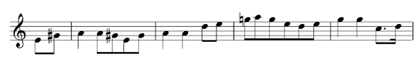 notated example